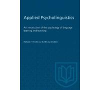 Renzo Titone Marcel Danesi Applied Psycholinguistics (Tascabile) Heritage