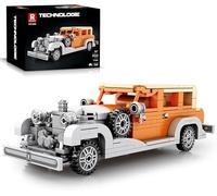 Reobrix 810 Rolls-Royce Phantom Building Blocks Set, 1:24 Scale Model Car Kit da esposizione e da collezione, giocattolo da costruzione vintage per adolescenti e adulti, 304 pezzi