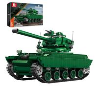 Reobrix AMX-13 Light Tank Building Set, set di modellini di carri armati francesi in scala 1:28 per appassionati di esercito, kit di blocchi da costruzione da collezione da 1037 pezzi per adulti