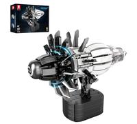 Reobrix Kit di costruzione di modelli di motore aeronautico per adulti, 1351 pezzi, motore turbofan a getto motorizzato con motore, blocchi di costruzione meccanici STEM giocattolo educativo per