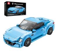 Reobrix Mini Supercars, Giocattoli da Costruzione con Modellini di Auto Sportive, Supercar Tecniche, Collezione di Veicoli, Decorazioni Casa, Puzzle Regali per Bambini Adolescenti Adulti (384 Pezzi)