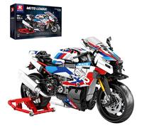 Reobrix Motorcycle 1000 RR Technic Set di costruzione per adulti, kit modello in scala 1:8, modello di moto da collezione da esposizione da 949 pezzi con supporto, regalo di moto per 14+