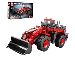 Reobrix Set di mattoncini da costruzione Bulldozer 22010, kit modello di veicolo ingegneristico per adulti, escavatore telecomandato con trazione integrale, regalo per bambini dai 14+, 1876 pezzi