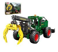 Reobrix Set Mattoncini Trattori per Adulti, Kit Costruzione Veicoli Trattore RC con 6 Motori, Modello da Collezione Ingegneristico 22027, Regalo Tecnico per Ragazzi e Ragazze 14+
