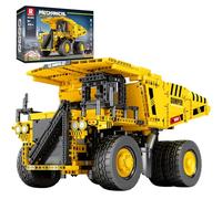 Reobrix Tecnologia Dumper mattoncini da costruzione, dumper minerario, set di mattoncini da costruzione 22025, guida di costruzione per bambini e adulti