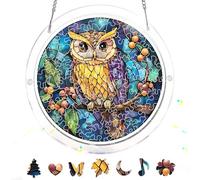Reofrey Acchiappasole Puzzle in acrilico, Suncatcher Puzzle Classici, Appendere Finestra Ornamento, Decorazione Casa Soggiorno Camera da Letto Giardino Balcone, 18 x 18 cm A78