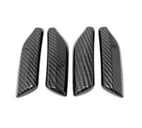 REOKIP Accessori Auto ABS Maniglia Laterale Della Porta Copertura Decorativa Trim 4 Pezzi Per Q3 F3 Sportback 2019 2020 2021(Carbon Fiber Black)