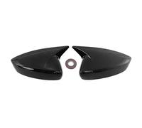 REOKIP Copertura Specchietto Retrovisore Laterale Auto Adesivo Parafango Porta Esterna Rivestimento Vista Posteriore Carbonio per Mazda CX30 CX-30 2020-2023 (Gloss Black)