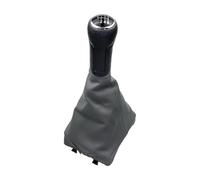 REOKIP Copri-cuffia Leva Cambio Accessorio Auto Per VW Per Polo 9N 9N2 9N3 2001-2009 Pomello Cambio(6 Speed Black Gray)