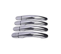 REOKIP Coprimaniglie Cromate Per Portiere Auto Per VW Polo 2010 2011 2012 2013 2014 2015 2016 2017 2018 2019 Accessori Auto Adesivi Di Stile(Silver 0 keyhole)
