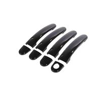 REOKIP Coprimaniglie Cromate Per Portiere Auto Per VW Polo 2010 2011 2012 2013 2014 2015 2016 2017 2018 2019 Accessori Auto Adesivi Di Stile(Black 1 keyhole)