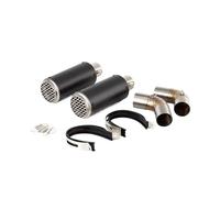 REOKIP per Ducati 950 per Hypermotard 950 per Hypermotard 950 SP 2019-2024 Scarico Doppio Silenziatore Link Pipe Slip On Muffler Link Pipe(D)