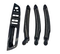 REOKIP Per E70 E71 E72 X5 X6 2007 2008-2013 Sinistra Destra Porta Interna Bracciolo Maniglia Pannello Interno Tirare Copertura Trim RIPRENDI(Carbon-4pcs)