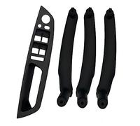 REOKIP Per E70 E71 E72 X5 X6 2007 2008-2013 Sinistra Destra Porta Interna Bracciolo Maniglia Pannello Interno Tirare Copertura Trim RIPRENDI(Black-4pcs)
