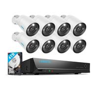 Reolink 12MP Kit Videosorveglianza PoE, NVR 16CH 4TB e 8x Telecamera Esterno Int