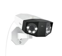 Reolink 16MP PoE Telecamera Esterno, Doppio Obiettivo per Vista Panoramica a 180°, Rilevamento di Uomo/Veicolo/Animale, Audio Bidirezionale, Faretti, Supporta Registrazione Continua 24/7, Duo 3 PoE