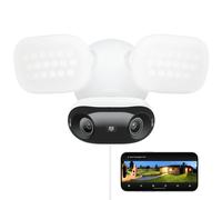 Reolink 16MP Telecamera Esterno, Doppio Obiettivo per Visione 180°, Faretti da 2