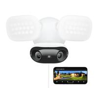 Reolink 16MP Telecamera Esterno, Doppio Obiettivo per Visione 180°, Faretti da 2800 lumen, Rilevamento Intelligente, Tracciamento di Movimento, Sirena, Audio Bidirezionale, Elite Pro Floodlight PoE