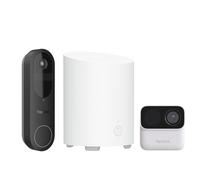 Reolink 2K Video Doorbell a Batteria & Argus MagiCam con Home Hub Mini, Centro di Sicurezza All-in-One, Archiviazione Locale, Visuale 1:1, Rilevamento Persone/Pacchi, WiFi 2,4/5GHz