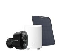 Reolink 4K 8MP Solar Surveillance Outdoor Battery Camera Set con Home Hub Mini, Visione Notturna a Colori, Audio a 2 Vie, archiviazione locale, Argus 3 Ultra(Nero) con Pannello Solare Set