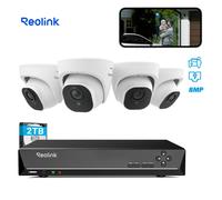 Reolink 4K Kit di Videosorveglianza con Rilevamento Umano e Veicolare NVR 2TB