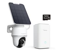 Reolink 4K Solar Surveillance Outdoor Battery Camera Set con Home Hub, panoramica/inclinazione a 360°, visione notturna a colori, archiviazione locale, Argus PT Ultra e Home Hub Set
