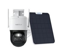 Reolink 4K Telecamera Senza Fili da Esterno a Batteria, 360° PTZ con Pannello Solare, Auto-Tracking, Doppia Lente e Visione Notturna a Colori, Rilevamento Intelligente (Persone/Veicoli) IP66, Trackmix