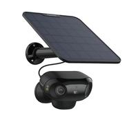 Reolink 4K Telecamera Wi-Fi Esterno a Batteria, F1.0 Doppia Lente, Visione a 180°, Videocamera Sorveglianza Esterno Senza Fili, Visione Notturna a Color, Wi-Fi 6, Argus 4 PRO con Pannello Solare Nero