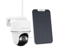 Reolink 4K Telecamera Wi-Fi Esterno con Batteria e Pannello Solare, 360° PTZ Senza Fili, 2,4/5 GHz WiFi, Rilevamento Uomo/Auto/Animale, 8MP Visione Notturna a Colori, Sirena/SD/Cloud, Argus PT Ultra