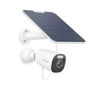 Reolink 4K Telecamera WiFi Esterno Senza Fili, 8MP Telecamera Batteria/Solare con Visione Notturna a Colori, Rilevamento Smart, Allarme, Impermeabile, microSD/Cloud, Argus Eco Ultra+Pannello Solare