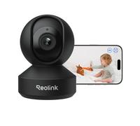 Reolink 4K Telecamera WiFi Interno PTZ, Zoom Ottico 3x, WiFi 6 Dual-Band, Auto-Tracking, Rilevamento AI Persona/Animali/Pianto, Vista a 360°, Modalità Privacy, Baby Monitor, E1 Zoom Nero