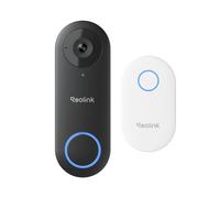 Reolink 5MP cablato Videocitofono PoE con Chime, Vista Diagonale a 180°, Video Campanello Cablato, Rilevamento di Uomo, Avvisi Intelligenti, Audio Bidirezionale, Video Doorbell Supporta microSD, Nero