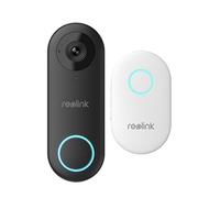Reolink 5MP cablato Videocitofono Poe con Chime, Vista Diagonale a 180°, Video Campanello Cablato, Rilevamento di Uomo, Avvisi Intelligenti, Audio Bidirezionale, Video Doorbell Supporta microSD, Nero