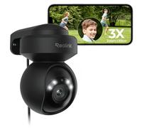 Reolink 5MP PTZ Telecamera WiFi Esterno con 3X Zoom Ottico, E1 Outdoor Nero | WiFi 2,4/5 GHz, Visione Notturna a Colori, Auto-Tracking, Rilevamento di Persona/Veicolo/Animale, Audio Bidirezionale