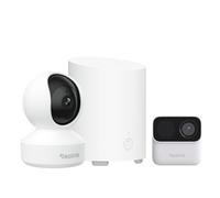 Reolink 5MP Telecamera Interno E1 Pro & Argus MagiCam con Home Hub Mini, Centro di Sicurezza All-in-One, Archiviazione Locale, Rilevamento IA, WiFi 2,4/5GHz, Audio Bidirezionale