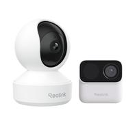 Reolink 5MP Telecamera Interno E1 Pro & Argus MagiCam Magnetica Senza Fili Esterno/Interno, Rilevamento IA, WiFi 2,4/5GHz, Visione Notturna, IP67, Archiviazione Locale
