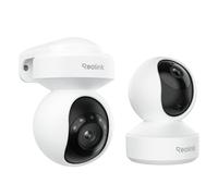 Reolink 5MP Telecamera WiFi Interno E1 Pro + 5MP PTZ Telecamera WiFi Esterno E1 Outdoor, Auto-Tracking, WiFi 2,4/5 GHz, Videocamera Sorveglianza con Rilevamento AI, Copertura a 360°
