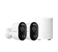 Reolink Bundle Sicurezza con 2× Telecamera WiFi Esterno 4K 8MP Argus 3 Ultra a Batteria con Pannello Solare + Home Hub Mini, Centro di Sicurezza All-in-One con Archiviazione Locale AES-128