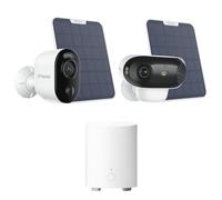 Reolink Bundle Sicurezza con Telecamera WiFi Esterno 4K 8MP Argus 3 Ultra + Telecamera Wi-Fi Esterno 4K 180° Argus 4 Pro + Home Hub Mini, Centro di Sicurezza All-in-One con Archiviazione Locale AES-12