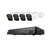 Reolink Kit Videosorveglianza NVR PoE 8CH 2TB HDD e 4 Telecamere di Sicurezza Po