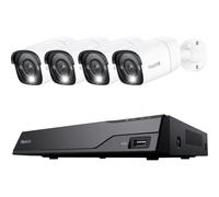 Reolink NVS8-12MB4 12MP/4K+ Sistema di sorveglianza NVR a 8 canali con HDD da 2 TB, 4 telecamere Bullet RLC-B1200 [NVS8-12MB4]