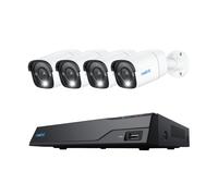 Reolink NVS8-8MB4 Kit Video Sorveglianza Cablato 8 Canali Microfono Integrato