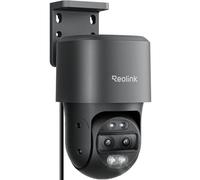 Reolink PoE 4K PTZ Telecamera Esterno a Doppio Obiettivo, 6X Zoom Ibrido, Rotazione a 355°/90°, Rilevamento Uomo/Veicolo/Animale, Visione Notturna a Colori, Audio Bidirezionale, TrackMix PoE (Grigio)