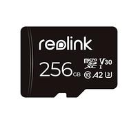 REOLINK Scheda di memoria microSDXC da 256 GB, fino a 100 MB/s, 4K UHD, U3, A2, V30, classe 10, FAT32, scheda micro SD completamente compatibile con REOLINK Security Camera, REOLINK