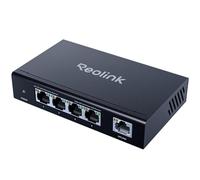Reolink Switch PoE ad alta velocità e stabilità, 4+1 porta, per casa e lavoro, compatibile con telecamere di sicurezza REOLINK PoE/NVR, alloggiamento in metallo, montaggio a parete/desktop, RLA-PS1E