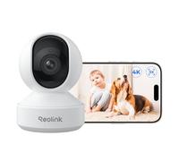 Reolink Telecamera di Sicurezza Interno Smart 4K UHD Pan & Tilt Wi-Fi 6 Dual-Band, Zoom Ottico 3x, Auto-Tracking, Rilevamento Persone/Animali/Pianto, Modalità Privacy, Bluetooth, E1 Zoom