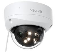 REOLINK Telecamera di sicurezza PoE a doppia lente UHD da 16 MP con vista panoramica a 180°, tracciamento del movimento, visione notturna a colori F1.6, rilevamento persona/veicolo/animali, audio a 2