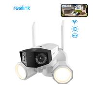 Reolink Telecamera di sicurezza WiFi 4K con doppio obiettivo colori notte
