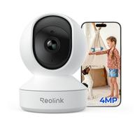 Reolink Telecamera WiFi Interno 4MP, Vista a 360° con Auto Tracking, E1 | Videocamera Sorveglianza con Rilevamento IA (Persona/Animale/Pianto), Audio Bidirezionale, Visione Notturna, Baby Monitor