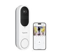 Reolink Videocitofono WiFi 2,4/5 GHz, Telecamera 2K a Batteria o Filo, Angolo 150°x150°, Audio Bidirezionale, Rilevamento Persone/Veicoli/Pacchi, Campanello (Chime Non Incluso)